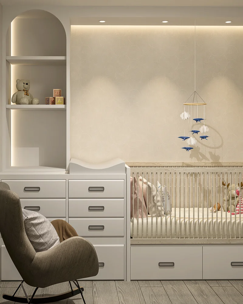 Visualización 3D de la nueva zona de lavandería optimizada